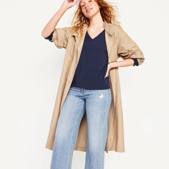 NWT OLD NAVY SoSoft Lite Loose V-Neck Sweater Volcanic Glass SIZE MEDIUM - Picture 4 of 6